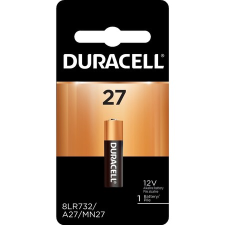 DURACELL Specialty Alkaline Keyless Entry Battery, 12V MN27BPK09